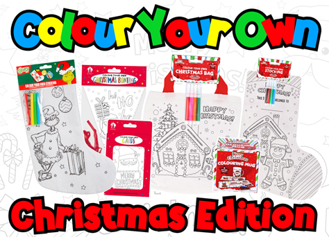 New Colour Your Own Christmas Products - Click Here New Colour Your Own Christmas Products - Click Here