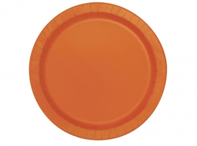 Pumpkin Oragne 9" Plates 8pack