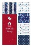 Wrap Xmas 4m Midnight forest