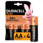 Duracell Plus AA Batteries 4 Pack X 20