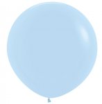 Sempertex 24" Pastel Blue Matt Latex Balloons 3 Pack