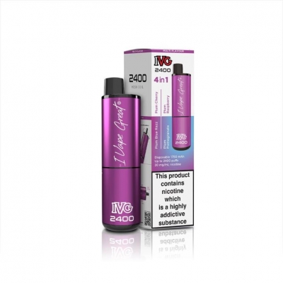 IVG 2400 Puff 4 In 1 Disposable Vape Plum Edition