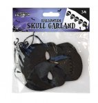 HALLOWEEN SKULL GARLAND 3M