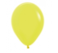 Sempertex 5" Neon Yellow Latex Balloons 50 Pack