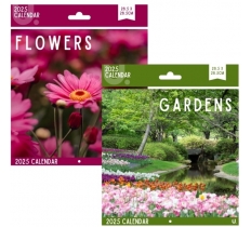 2025 Square Calendar Flowers & Gardens