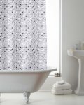 Mosaic Design Shower Curtains With Rings