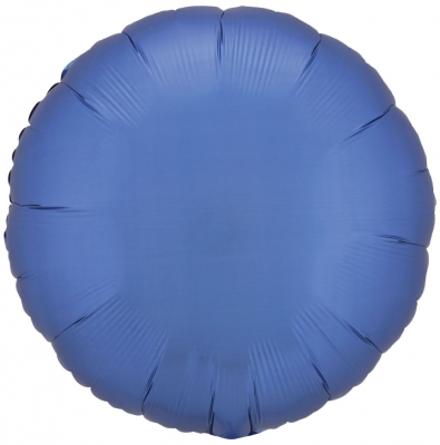 Amscan Silk Lustre Azure Blue Circle Standard Foil Balloons