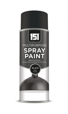 Black Satin Spray Paint 400ml