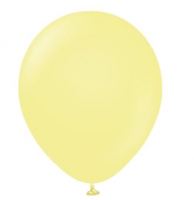Kalisan 12" Macaron Yellow Latex Balloons 100 Pack