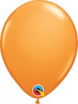 Qualatex 5" Round Orange Plain Latex Balloons 100Ct