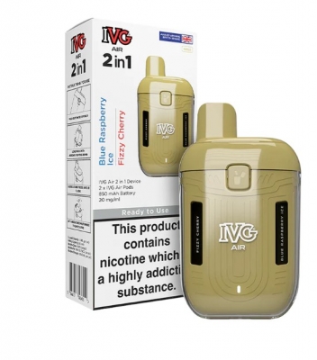 IVG Air 1200 Rechargeable 2 in 1 Vape Gold Starter Kit