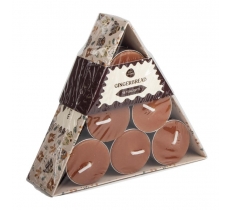 Triangle Tealights Gingerbread 18 Pack