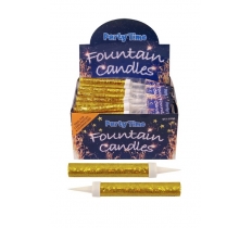 Gold 12cm Ice Fountain Firework Candle 2 Pack