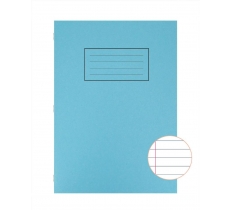 Silvine Blue A4 Exercise Book Lined With Margin X 10