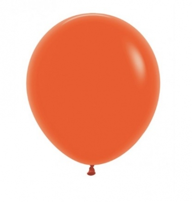 Sempertex 18" Orange Latex Balloons 25Pack