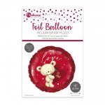 Valentine Bear Foil Balloon