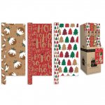 Christmas 2M Wrap Festive Kraft