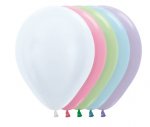 Sempertex 5" Pearl ( Satin ) Assorted Latex Balloons 50 Pack