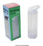 Plain Drinking Water Bottle With White Cap