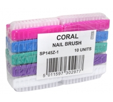 Coral Nail Brush