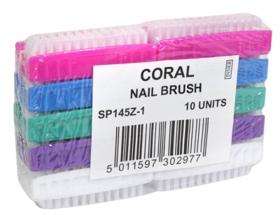 Coral Nail Brush