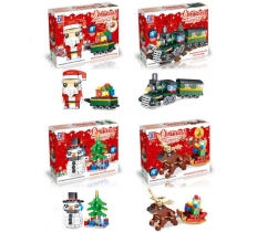 Xmas Building Brick Sets 21x15x4cm