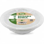 Plates Plastic Salad Bowl White 35oz 8pc/36