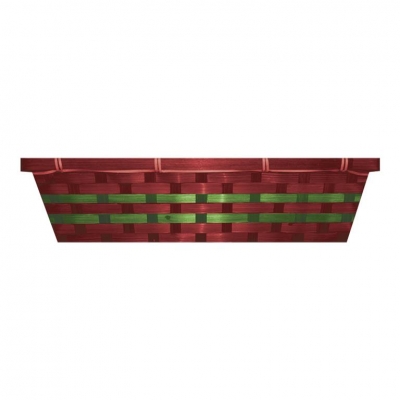 Christmas Red & Green Hamper Basket 29 x 42 x 10.5cm