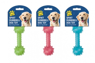 Spikey Dumbbell Dog Toy