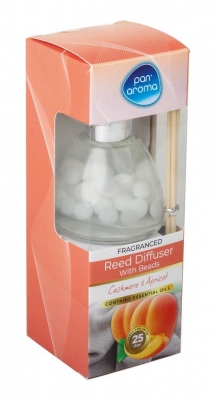 Reed Diffuser With Beads 50ml Cashmere & Apricot