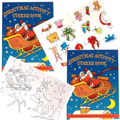 Christmas A6 Sticker Books X 24 ( 35p Each )