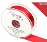 Eleganza Double Faced Satin Ribbon Red 25mmx20M