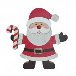 Chunky Santa With Candy Cane 16.5cm