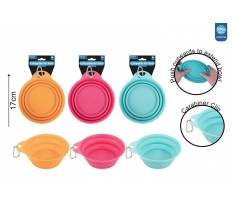 Smart Choice Collapsible Pet Bowl With Clip 3 Assorted