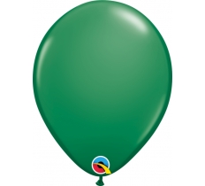 Qualatex 11" Plain Latex Round Green Balloons 25 Pack