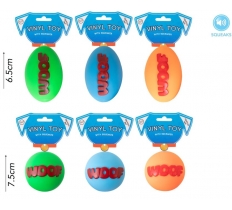 Pets Squeaky Vinyl Woof Ball Dog Toy