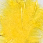 Eleganza Craft Marabout Feathers Mixed Sizes Yellow 8G