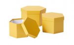 Hexagonal Hat Boxes Honeycomb Set of 3