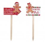 Gingerbread Man Yard Stake 60Cm