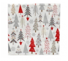 Christmas Tree Pattern Napkins 20PC