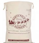 Santa Sack With Santa And Sleigh