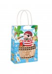 Pirate Paper Party Bag With Handles 14cm x 21 cm x 7cm
