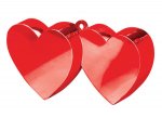 Red Double Heart Balloon Weights 170g / 6oz