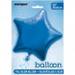 Solid Star Foil Balloon 20" Royal Blue