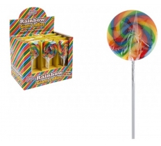Rainbow Swirl Candy Lolly On Stick 40gm