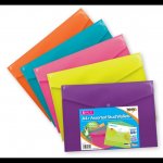 A4+ Stud Wallets 5 pack ( Assorted Colours )