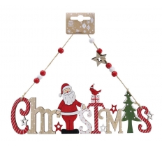 Christmas Santa Hanging Sign