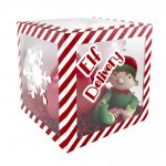 Christmas Elf Candy Stripe Balloon Box