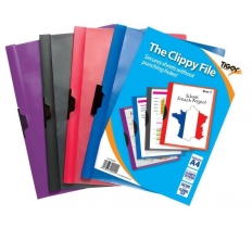 Tiger A4 Clippy File ( Assorted Colours )