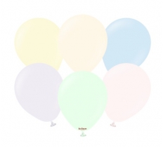 Kalisan 5" Macaron Pale Assorted Latex Balloon 100Pack